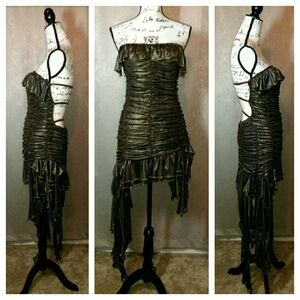 Bronze Goddess Mini Dress - M